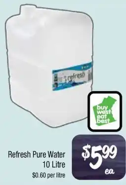 Farmer Jack's Refresh Pure Water offer