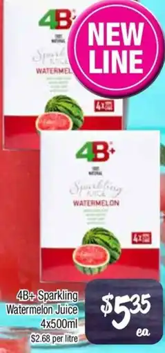 Farmer Jack's 4B+ Sparkling Watermelon Juice offer
