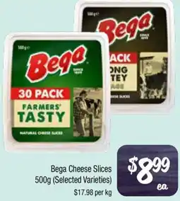 Farmer Jack's Bega Cheese Slices (Selected Varieties) offer