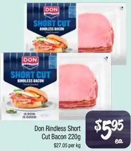Farmer Jack's Don Rindless Short Cut Bacon offer