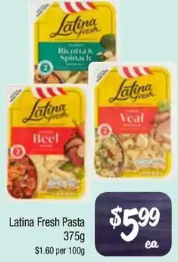 Farmer Jack's Latina Fresh Pasta offer
