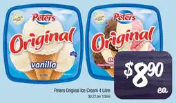 Farmer Jack's Peters Original Ice Cream offer