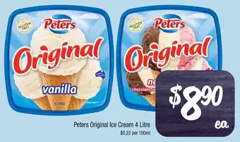 Farmer Jack's Peters Original Ice Cream offer