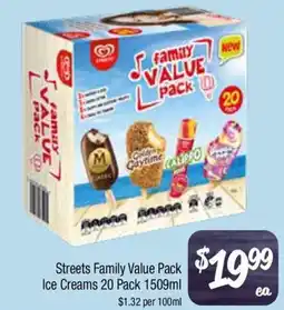 Farmer Jack's Streets Family Value Pack Ice Creams 20 Pack offer