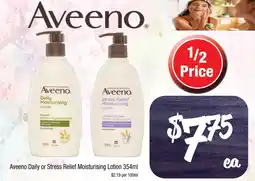 Farmer Jack's Aveeno Daily or Stress Relief Moisturising Lotion offer