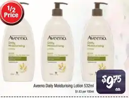 Farmer Jack's Aveeno Daily Moisturising Lotion offer