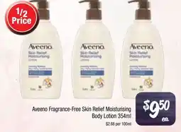 Farmer Jack's Aveeno Fragrance-Free Skin Relief Moisturising Body Lotion offer