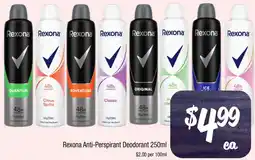 Farmer Jack's Rexona Anti-Perspirant Deodorant offer