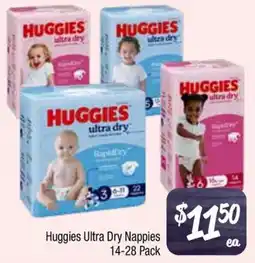 Farmer Jack's Huggies Ultra Dry Nappies offer