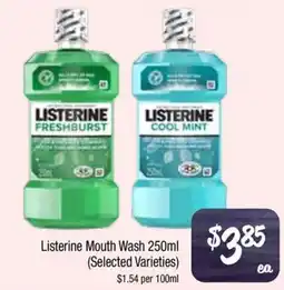 Farmer Jack's Listerine Mouth Wash offer
