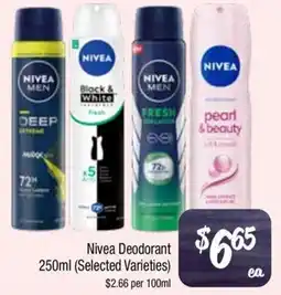 Farmer Jack's Nivea Deodorant offer