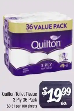 Farmer Jack's Quilton Toilet Tissue 3 Ply offer
