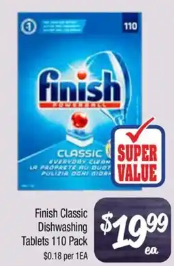 Farmer Jack's Finish Classic Dishwashing Tablets offer