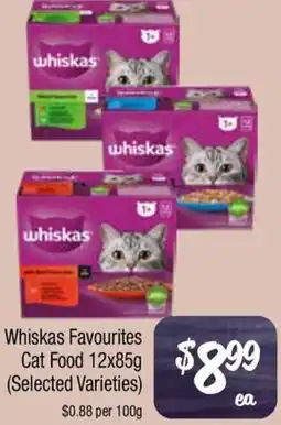 Farmer Jack's Whiskas Favourites Cat Food (Selected Varieties) offer