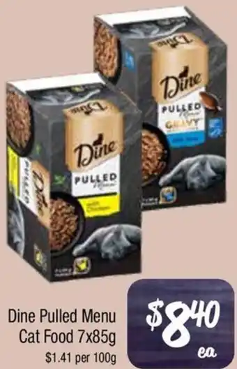 Farmer Jack's Dine Pulled Menu Cat Food offer