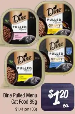 Farmer Jack's Dine Pulled Menu Cat Food offer