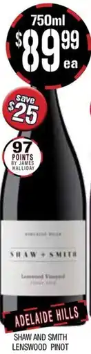 Farmer Jack's SHAW AND SMITH LENSWOOD PINOT offer