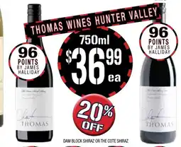 Farmer Jack's DAM BLOCK SHIRAZ OR THE COTE SHIRAZ offer