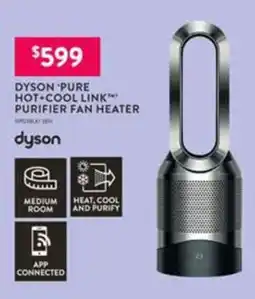 Domayne Dyson pure hot cool link™ purifier fan heater offer