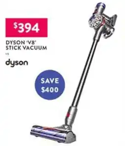 Domayne Dyson 'v8' stick vacuum offer