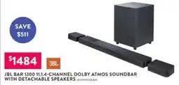 Domayne Jbl bar 1300 11.1.4-channel dolby atmos soundbar with detachable speakers offer