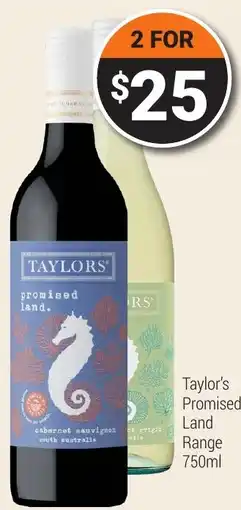 Super Cellars Taylor's Promised Land Range offer