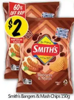 NQR Smith's Bangers & Mash Chips offer