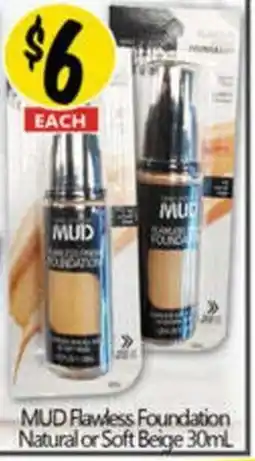 NQR MUD Flawless Foundation Natural or Soft Beige offer