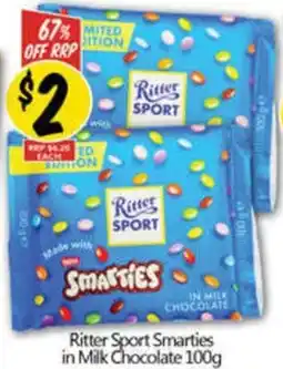 NQR Ritter Sport Smarties in Milk Chocolate offer