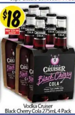 NQR Vodka Cruiser Black Cherry Cola 4 Pack offer