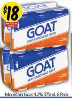 NQR Mountain Goat 4.2% 6 Pack offer