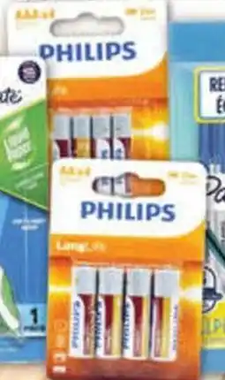 NQR Philips AA or AAA Zinc Batteries 4 Pack offer