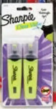 NQR Sharpie Clear View Yellow Highlighter 2 Pack offer