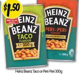 NQR Heinz Beanz Taco or Peri-Peri offer