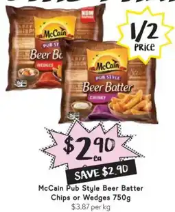Drakes McCain Pub Style Beer Batter Chips or Wedges offer