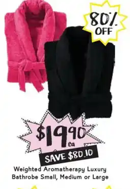 Drakes Weighted Aromatherapy Luxury Bathrobe Small, Medium or Large offer