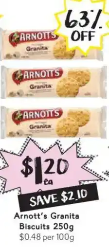 Drakes Arnott's Granita Biscuits offer