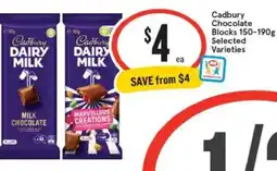 IGA Xpress Cadbury Chocolate Blocks offer