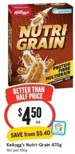 IGA Xpress Kellogg's Nutri-Grain offer