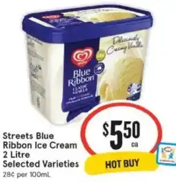 IGA Xpress Streets Blue Ribbon Ice Cream offer
