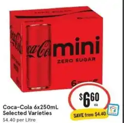 IGA Xpress Coca-cola selected varieties offer