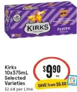 IGA Xpress Kirks 10x375mL Selected Varieties offer