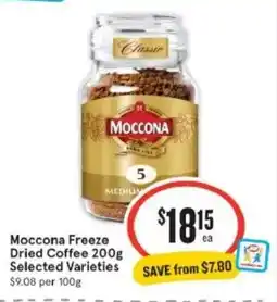 IGA Xpress Moccona Freeze Dried Coffee Selected Varieties offer