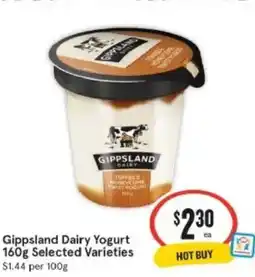 IGA Xpress Gippsland Dairy Yogurt Selected Varieties offer