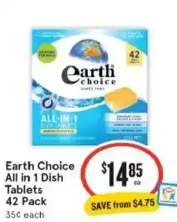IGA Xpress Earth Choice All in 1 Dish Tablets 42 Pack offer