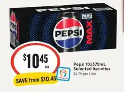 IGA Xpress Pepsi elected Varieties offer