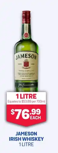 SipnSave JAMESON IRISH WHISKEY offer