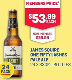 SipnSave JAMES SQUIRE ONE FIFTY LASHES PALE ALE offer