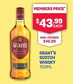 SipnSave GRANT'S SCOTCH WHISKY offer