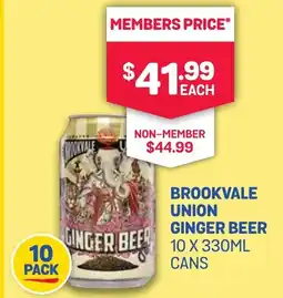 SipnSave BROOKVALE UNION GINGER BEER offer
